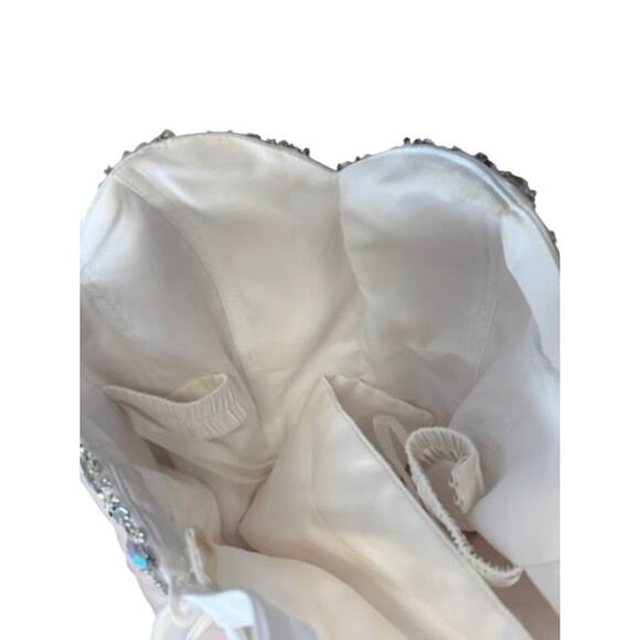 "NO TAG" Tutu Mini Bedazzled Dress SZ S? Y2kHoco Fairycore Loose Beads See Image - Picture 14 of 15